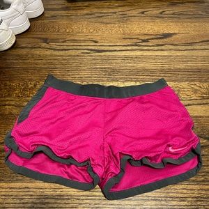 Nike Dri Fit shorts, pink, small